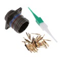 D38999/20WD35PA - CONN RCPT MALE 37POS GOLD CRIMP