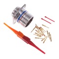 D38999/20KD18PN - CONN RCPT MALE 18POS GOLD CRIMP