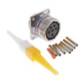 D38999/20FE6SN - CONN RCPT FMALE 6POS GOLD CRIMP