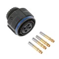 TV06RW-15-4S - CONN PLUG FMALE 4POS GOLD CRIMP
