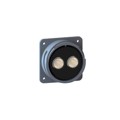 PXP9012/02/S - RCPT FLANGE MNT 2POS W/SKT 4/0