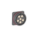 PXP9052/06/S - RCPT FLANGE MNT 6POS W/SKT 1/0