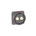PXP9052/02/S - RCPT FLANGE MNT 2POS W/SKT 4/0