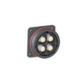 PXP9052/04/S - RCPT FLANGE MNT 4POS W/SKT 1/0