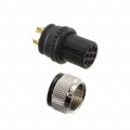 858VA04-203RLU4 - CONN PLUG FMALE 4P GOLD SLDR CUP
