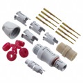 JMXFH1G08MCUDSU - CONN PLUG MALE 8POS GOLD CRIMP