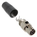 TA6FLX - CONN PLUG FMALE MINI XLR 6P SLDR