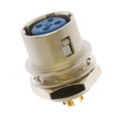 HR10-7R-4S(73) - CONN RCPT FMALE 4P GOLD SLDR CUP