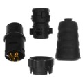 EN3C6FX - CONN PLUG FMALE 6P GOLD SLDR CUP