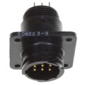 208223-9 - CONN RCPT MALE 9POS GOLD SOLDER
