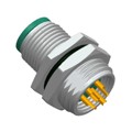 M12A-04PMMS-SH8001 - CONN PLUG MALE 4P GOLD SLDR CUP