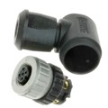 43-00096 - CONN PLUG FMALE 4POS GOLD SCREW
