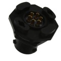 UTS710E6S - CONN RCPT FMALE 6P GOLD SLDR CUP