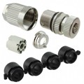21032962505 - M12 L-CODE 4+PE PIN FEMALE SHIEL