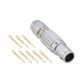 FGG.1B.308.CYCD52 - CONN PLUG MALE 8POS GOLD CRIMP