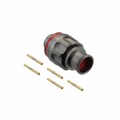 FGS.1M.305.XLMT - CONN PLUG FMALE 5POS GOLD CRIMP