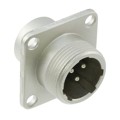 JR13RK-3P - CONN RCPT MALE 3P SILV SLDR CUP