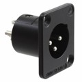 DE3MB - CONN RCPT MALE XLR 3P SOLDER CUP