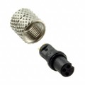 850-003-203RLU1 - CONN PLUG FMALE 3P GOLD SLDR CUP