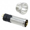 854-005-103RLS1 - CONN RCPT MALE 5P GOLD SLDR CUP