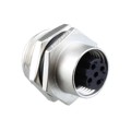 M12D-04PFFS-SH8002 - CONN RCPT FMALE 4P GOLD SLDR CUP
