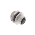 M12A-04PFFS-SH8002 - CONN RCPT FMALE 4P GOLD SLDR CUP