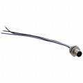 M12D-04PMMC-SH8B15 - CONN PLUG MALE 4P WIR LEAD 0.49'