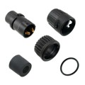 6382-2SG-321 - CONN PLUG FMALE 2P GOLD SLDR CUP