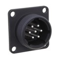 JR16WR-7P(31) - CONN RCPT MALE 7P SILV SLDR CUP