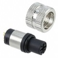 858-004-203RLS4 - CONN PLUG FMALE 4P GOLD SLDR CUP