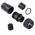 3382-4PG-315 - CONN PLUG MALE 4P GOLD SLDR CUP