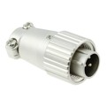 JR13PK-3P(71) - CONN PLUG MALE 3P SILV SLDR CUP