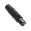 TA4FLBX - CONN PLUG FMALE MINI XLR 4P SLDR