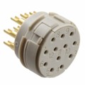 1599614 - CONN FMALE INSERT 12P SOLDER CUP