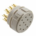 1598466 - CONN FMALE INSERT 12P SOLDER CUP