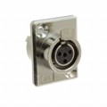 TY4F - CONN PLUG FMALE MINI XLR 4P SLDR