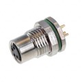 PXMBNI08RPF04APC - CONN PLUG FMALE 4POS GOLD SOLDER