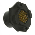 UTS714E19P - CONN RCPT MALE 19P GOLD SLDR CUP