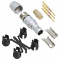 JBXFD0G03MSSDSR - CONN PLUG MALE 3P GOLD SLDR CUP