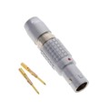 FGG.0B.302.CYCD52 - CONN PLUG MALE 2POS GOLD CRIMP