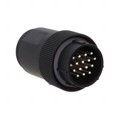 JR25WP-16P(31) - CONN PLUG MALE 16P SOLDER CUP