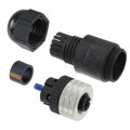 1300340007 - CONN PLUG FMALE 5P SILVER SCREW