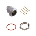 EGG.1K.304.CYM - CONN RCPT FMALE 4POS GOLD CRIMP