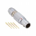 FGG.1B.304.CYCD52 - CONN PLUG MALE 4POS GOLD CRIMP