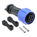 PXA911/04/S - CONN PLUG FMALE 4P NICKEL SCREW