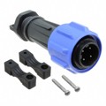 PXA911/04/P - CONN PLUG MALE 4POS NICKEL SCREW