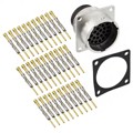 RT0W01832PNH-K - CONN RCPT MALE 32POS GOLD CRIMP