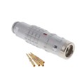 FGG.1K.304.CYCC60Z - CONN PLUG MALE 4POS GOLD CRIMP