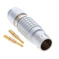 FGG.2B.302.CYCD62 - CONN PLUG MALE 2POS GOLD CRIMP