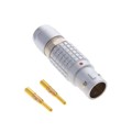 FGG.2B.302.CYCD72 - CONN PLUG MALE 2POS GOLD CRIMP